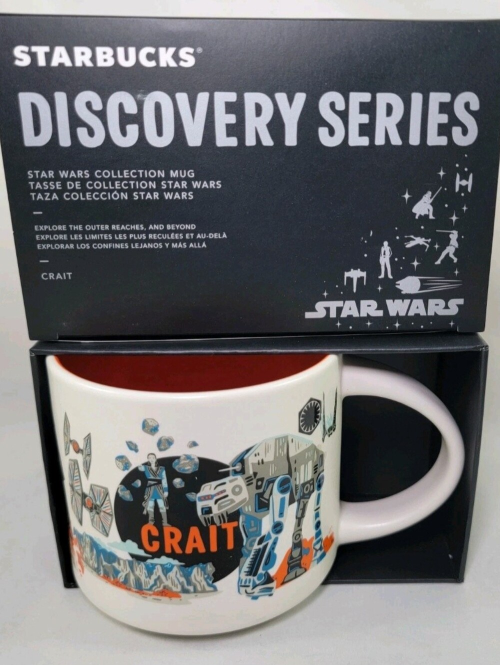 NEW Disney Parks Starbucks Star Wars CRAIT Discovery Ceramic Coffee Mug 14oz